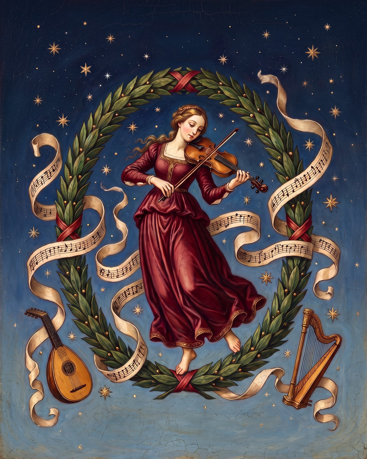 Muzică & Artă – pictură în stil tarot: Lumea