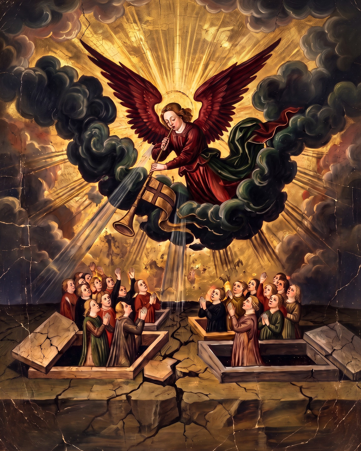 Sacru & Spiritual – pictură în stil tarot: Judecata